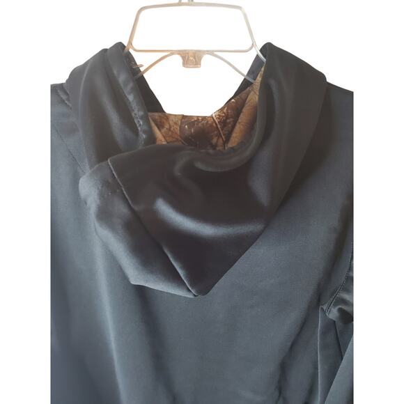 Realtree Black Hoodie with Pink Camo Logo, Large - Picture 4 of 5